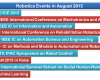 Robotics Events in August 2015